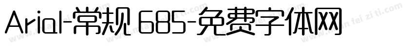 Arial-常规 685字体转换